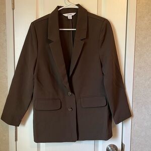 Brown old navy blazer coat